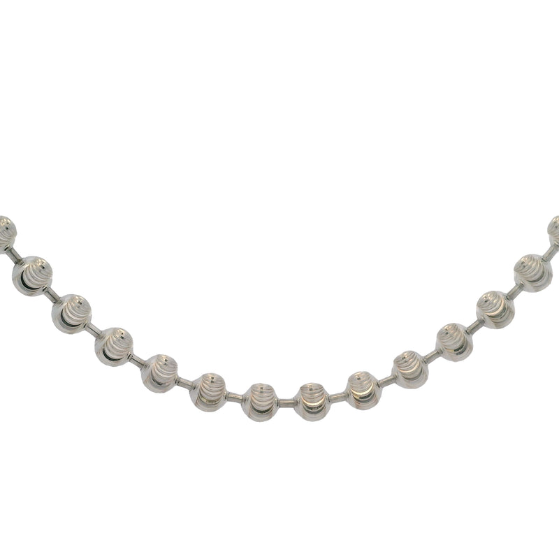 GUCCI 925 Sterling Silver Boule Chain 17" Necklace XXL with Toggle Clasp Made In Italy