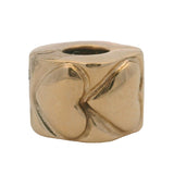 Retired Pandora 14kt Yellow Gold Hearts Clip Spacer Charm