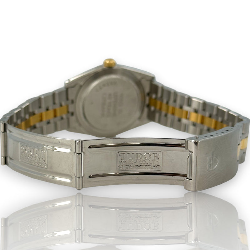Tudor Prince Oysterdate 74033 1997 Two Tone 34mm Inscribed Watch