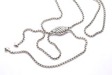 David Yurman 2.5mm Box Link Rolo 925 Sterling Silver DY Bolo 37" Opera Rope Necklace