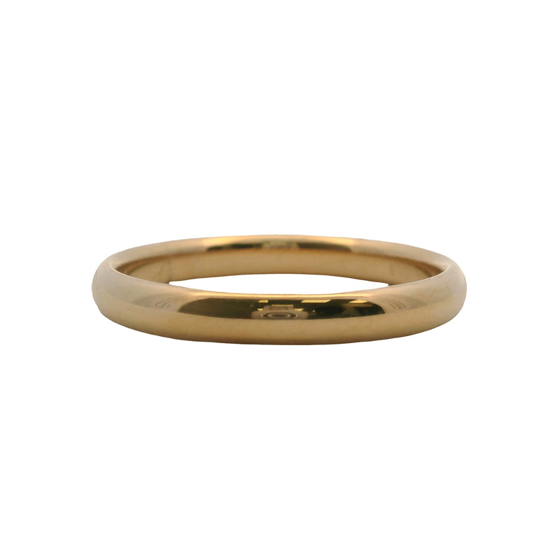 Anillo Diana Jewelry de oro amarillo macizo de 14 kt de 3 mm, talla 11