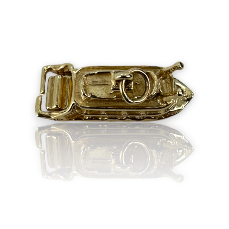 Vintage Steam Boat New Orleans River Boat 14k 585 Yellow Gold Charm Pendant