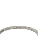Antique 1920s Solid 900 Platinum Chevron Etched Dainty Thin Wedding Stackable Band Size 7.5