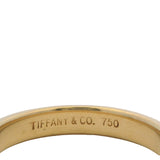 Vintage Tiffany & Co Solid 18kt Yellow Gold Single Grooved Atlas Ring Size 6