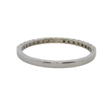14kt White Gold and Diamond 1.6mm Stackable Wedding Band Ring Size 7