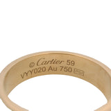 Cartier Solid 18kt Yellow Gold Classic Model LOVE Screw Band Ring Size 9 59