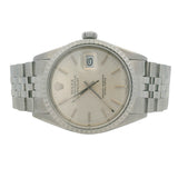 Rolex Datejust 16030 36mm Silver Dial 3035 Stainless Steel Jubilee 1987 Watch