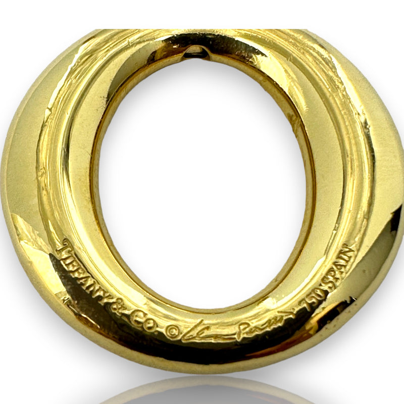 Tiffany & Co Elsa Peretti Sevillana 18k Yellow Gold Circle Pendant Made in Spain Charm
