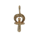 Vintage Solid 14kt Yellow Gold Baby Pacifier Binky Charm