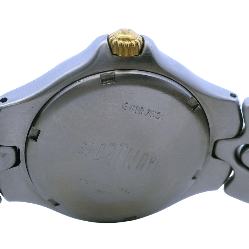 Ebel Sportwave E6187631 36mm Stainless Steel 18kt Yellow Gold Quartz Watch