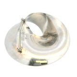 Jondell Spain 925 Sterling Silver Modernist Circle Wrap Brooch Pin