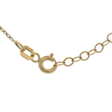 Solid 14kt Yellow Gold and CZ Cubic Zirconia "Love" Stationed Pendant Necklace 18.5"