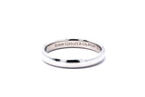 Tiffany & Co 1999 Classic Domed 3mm Wedding Band 950 Platinum Ring Size 5 3/4