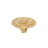 Solid 14kt Yellow Gold Jesus Christ Crown of Thorns Medallion Necklace Pendant