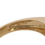 Vintage Solid 14kt Yellow Gold Cabochon 4.5ct Rutilated Quartz Venus Hair Cocktail Ring Size 8