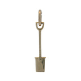 Solid 14kt Yellow Gold 3D Shovel 16mm long Shovel Charm Pendant