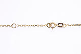 Cubic Zirconia Pave Lucky Elephant Pendant Anchor 14K 585 Yellow Gold Necklace