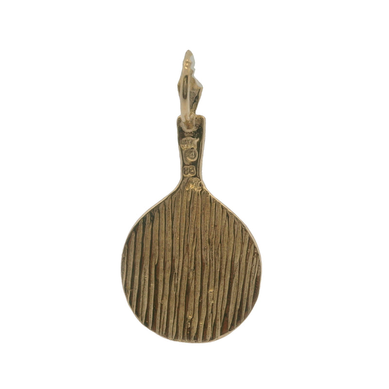 Vintage 14kt Yellow Gold Sports Tennis Racquet and Ball Charm/Pendant