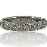Platinum and 2.34ctw Round Brilliant Diamond Eternity Wedding Stackable Band Size 5.5