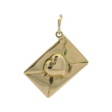 Vintage Solid 14kt Yellow Gold Love Letter "To My Love" Charm