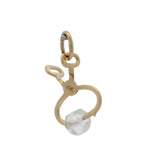 Vintage Solid 10kt Yellow Gold Ice Tongs Dangle Charm