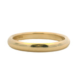 Vintage 1990 Tiffany & Co Classic Solid 18kt Yellow Gold Comfort Band Ring Size 6