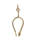 Vintage Solid 14kt Yellow Gold Spur Western Dangle Charm