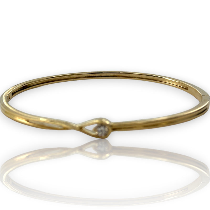 Pandora Infinite Lab-grown Diamond Bangle 0.25ct 14k in Yellow Gold