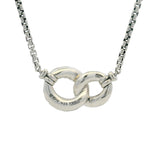 David Yurman 925 Sterling and 18kt Yellow Gold Belmont Curb Link Necklace 17"
