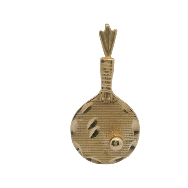 Vintage 14kt Yellow Gold Sports Tennis Racquet and Ball Charm/Pendant