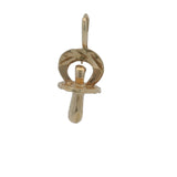 Vintage Solid 14kt Yellow Gold Baby Pacifier Binky Charm