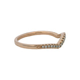 Neil Lane 14kt Rose Gold and 0.20ctw Diamond Wraparound Wedding Band Ring Size 9