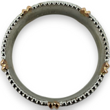 Verragio 14kt 585 Two Tone Millgraine Matte Finish Wedding Band Ring Size 10