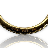 Pandora ALE G585 14KT 585 Yellow Gold Square Sparkle Ring Size 6