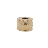 Pandora Solid 14kt Yellow Gold Beveled Edge Spacer Clip Charm (2)