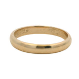 Vintage 1939 Solid 14kt Yellow Gold Stackable Wedding Band Ring Size 13.5