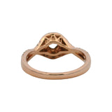 Neil Lane 14kt Rose Gold 0.33ct Center Diamond Double Halo Twist Band Ring Sz 9