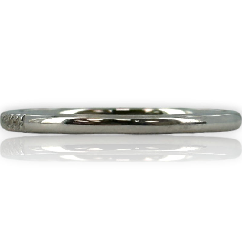 Harriet Kelsall 14kt White Gold and Diamond Thin Half Eternity Ring Wedding Band