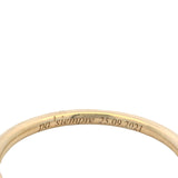 14kt Yellow Gold Dainty 1.6mm 6 Diamond "Pa' Siempre" "Forever" Band Ring Size 6