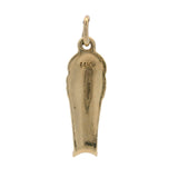 Vintage Solid 14kt Yellow Gold Baseball Catchers Shin Guard Protection Charm