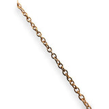 Le Vian 14kt Rose Gold 18" Necklace with Rose Gold and Diamond Curb Chain Drop Pendant