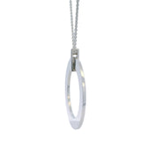 Tiffany & Co 1837 Collection 925 Sterling Silver Large 1.7" Circle Pendant with 18" Chain Made In Italy