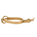 Vintage Solid 14kt Yellow Gold Spur Western Dangle Charm