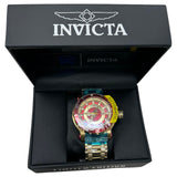 Invicta Flash DC Comics 26827 52mm Dial Limited 1608/4000 Gold Steel Wrist Watch