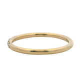 14kt Yellow Gold Dainty 1.6mm 6 Diamond "Pa' Siempre" "Forever" Band Ring Size 6