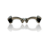 Hugo Boss Rectangular Stainless Steel Cufflinks Black Color Italy