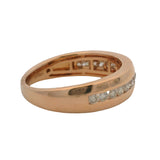 Le Vian Solid 14kt Rose Gold and Channel Set 0.50ctw Diamond Wedding Band Size 9