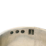 Solid 925 Sterling Silver Modernist 12.3mm Wide Concave Band Size 7