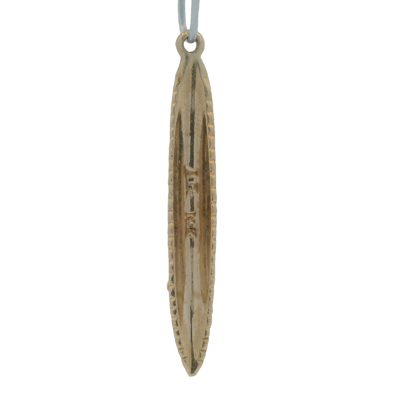Vintage 14kt Yellow Gold Ocean Liner Ship Cruise Travel 1.5" Long Charm Pendant
