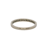 14kt White Gold and 0.24ctw Diamond 2.3mm Wedding Stackable Band Ring Size 6.75